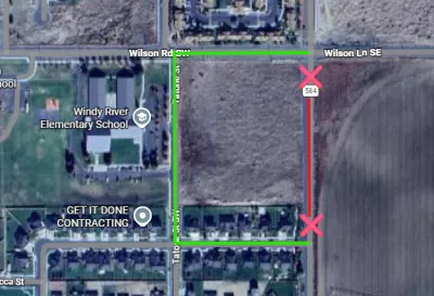 Detour will be:  Southbound traffic will turn right on Wilson Road SW, left on Tatone Street SW, left on Rome Street SW, right back on South Main Street.  Northbound traffic will turn left on Rome Street SW, right on Tatone Street SW, right on Wilson Road SW, left back on South Main Street.
