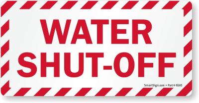 water shut off